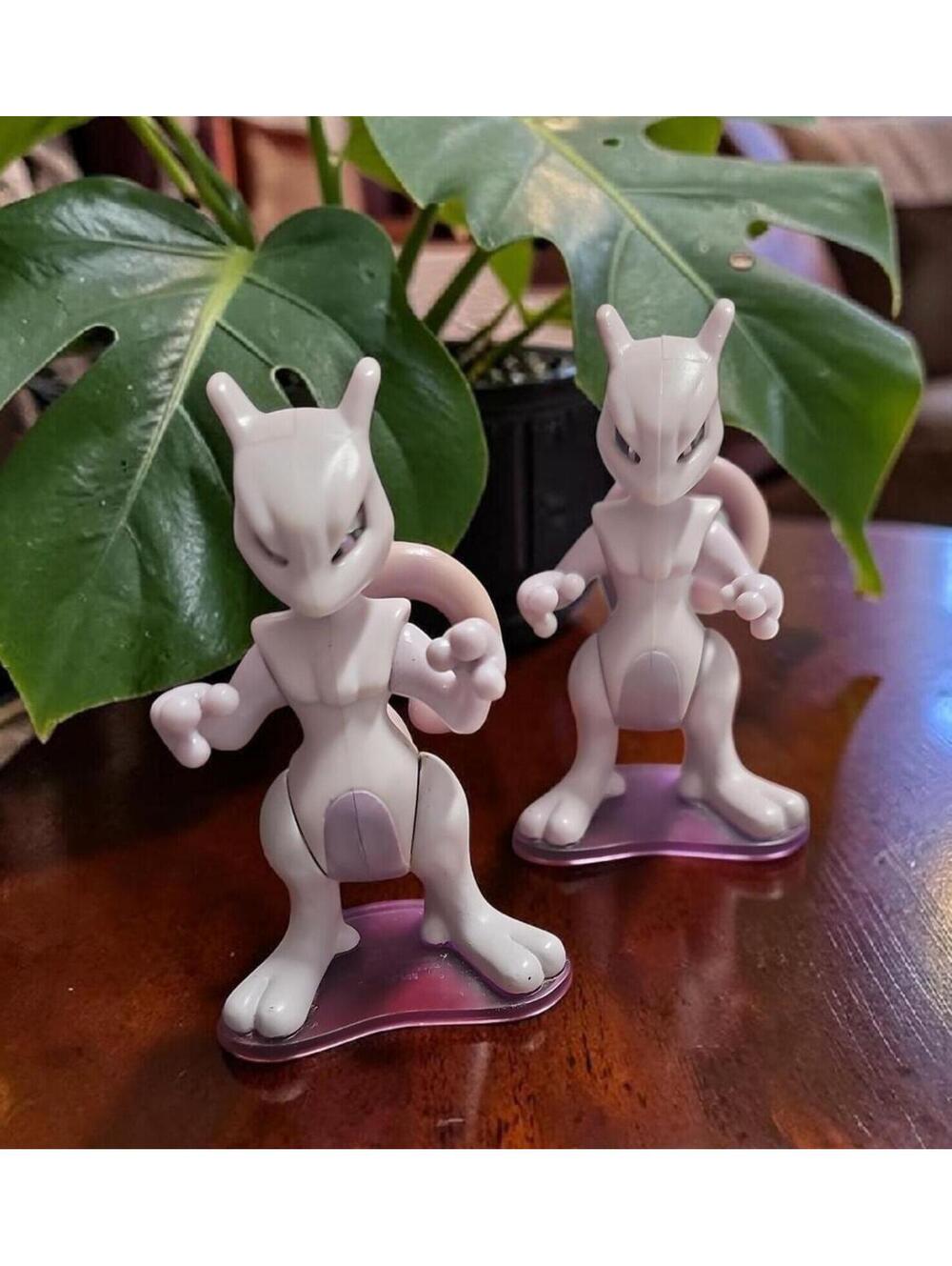 Pokémon Mewtwo Figure Lot 2 – 1999 Burger King – Signs of Use, Discoloration